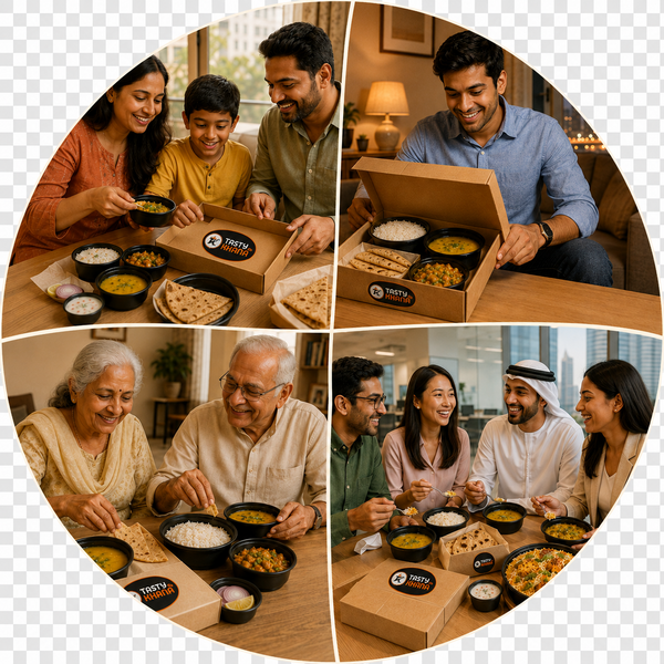 Families, colleagues and couples across the UAE sharing TastyKhana home-cooked meals